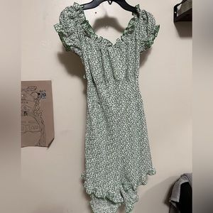 Floral Off The Shoulder Ruched Trim Jumpsuit